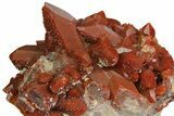 Sparkly, Red Quartz Crystal Cluster - Morocco #173915-4